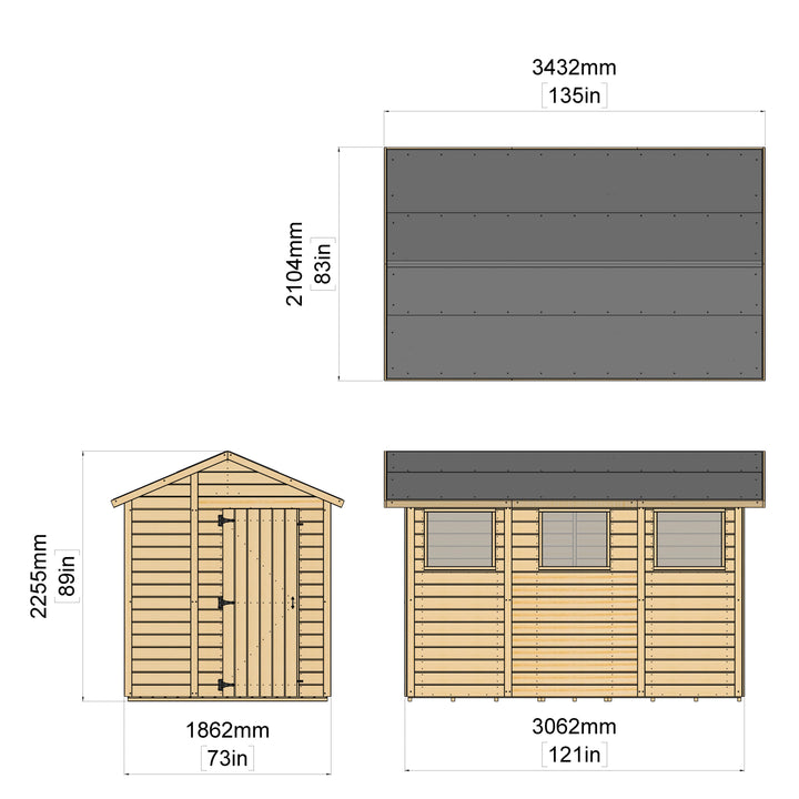 Storehaus Garden Shed With Windows