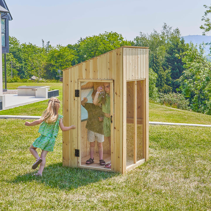 PolarPlay Kids Scandinavian Style Wooden Playhouse Feliks