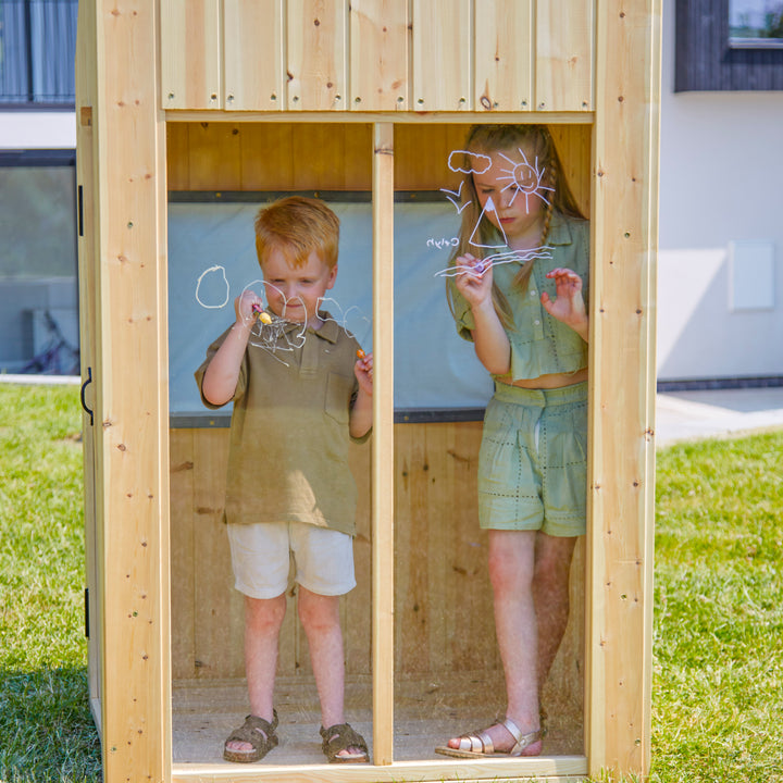 PolarPlay Kids Scandinavian Style Wooden Playhouse Feliks