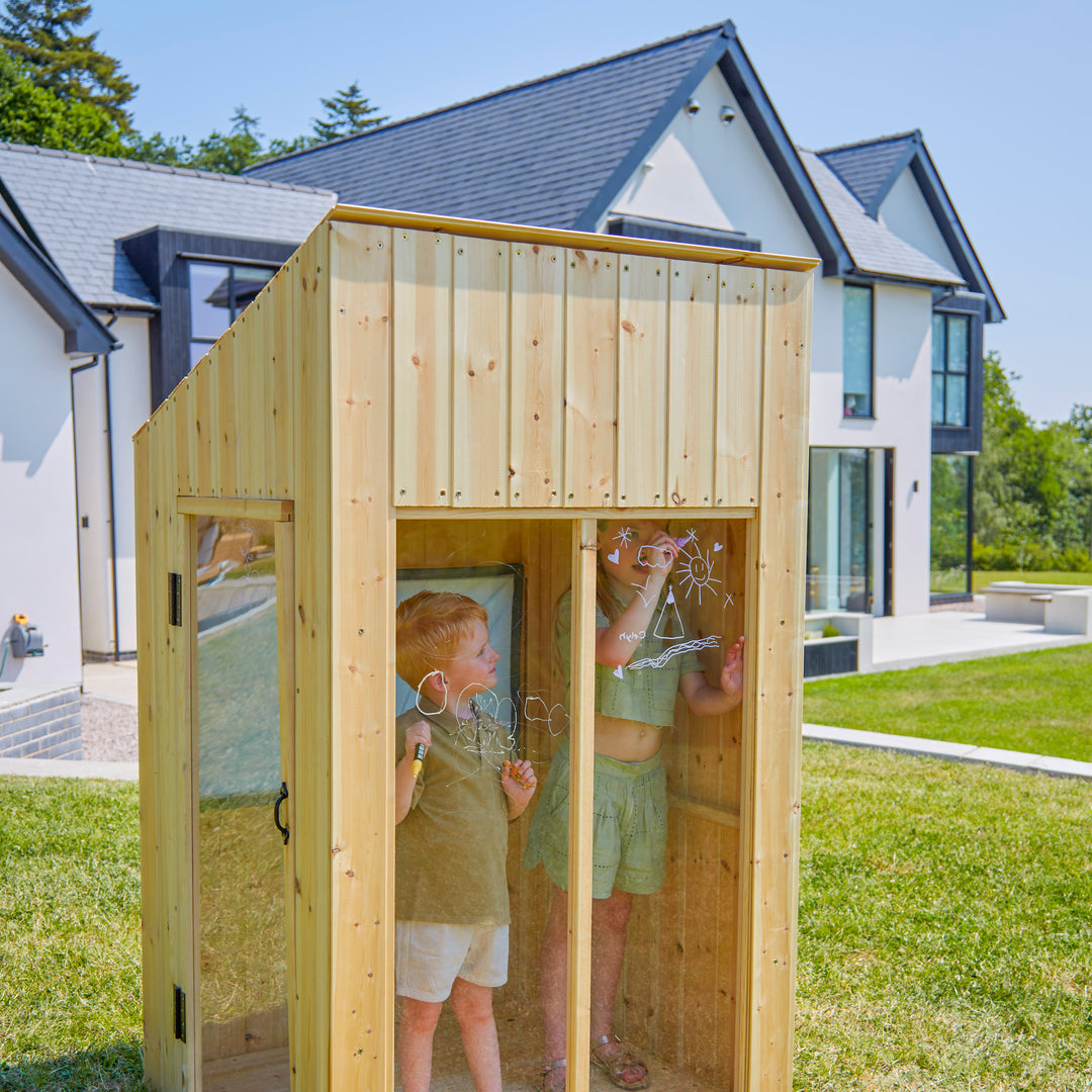 PolarPlay Kids Scandinavian Style Wooden Playhouse Feliks