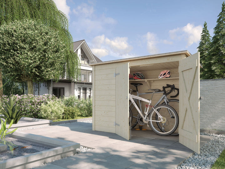 Weka Bicycle and Wheelie Bin Storage Shed