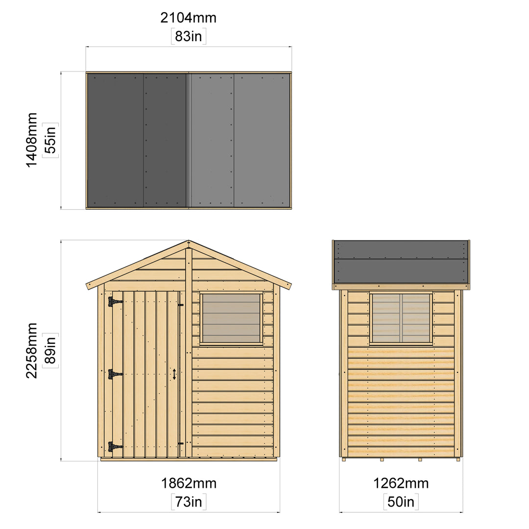 Storehaus Garden Shed With Windows