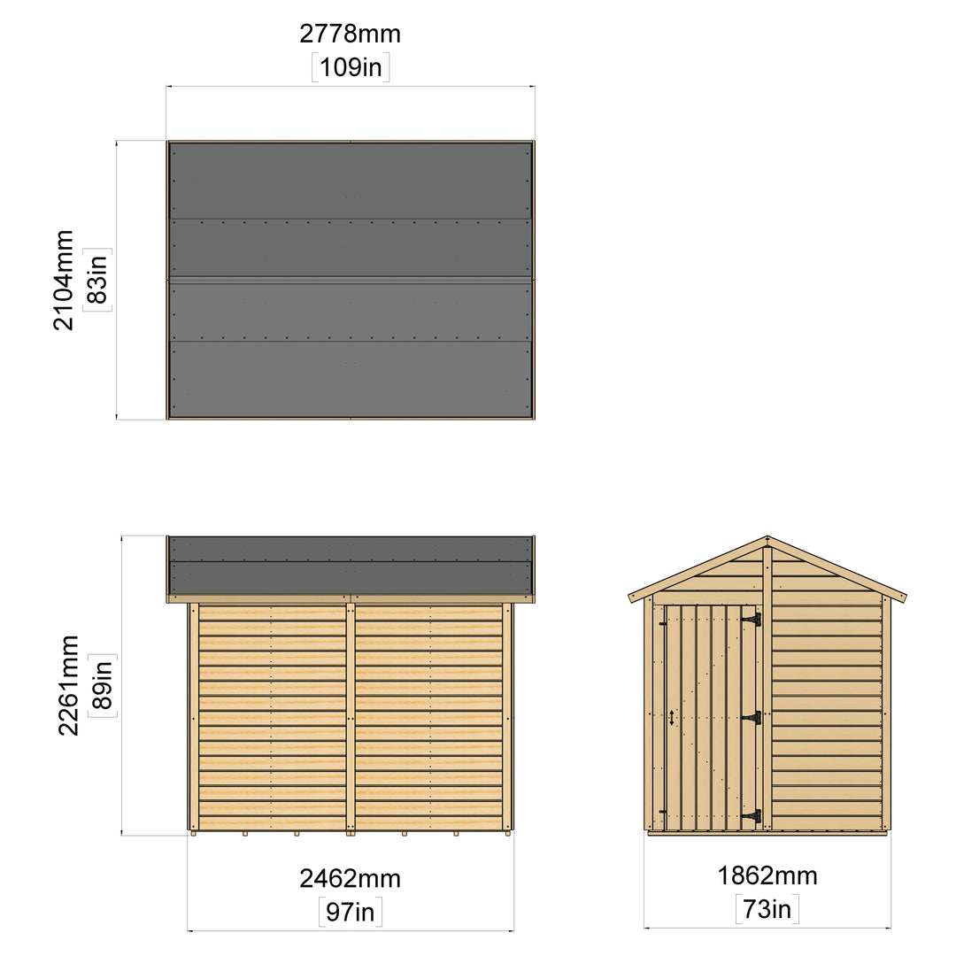 Storehaus Garden Shed With No Windows