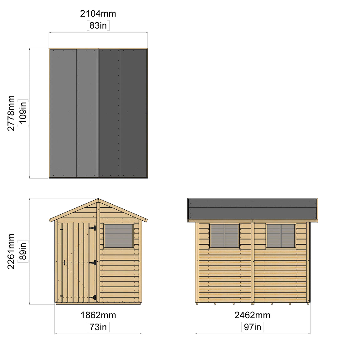 Storehaus Garden Shed With Windows