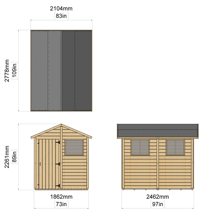 Storehaus Garden Shed With Windows
