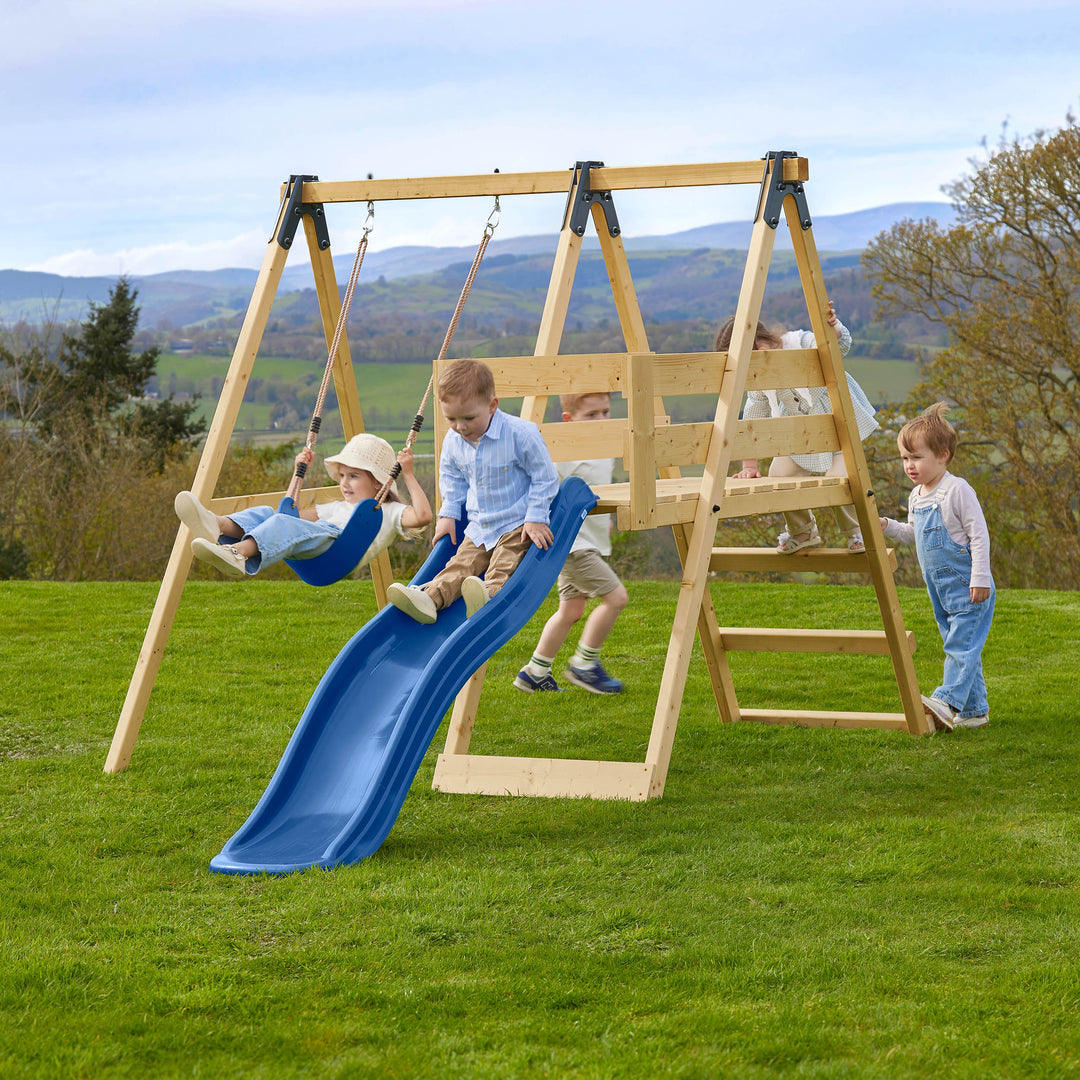 Outdoor Swing Where To Buy Swing Sets Rebo Glide Wooden Single