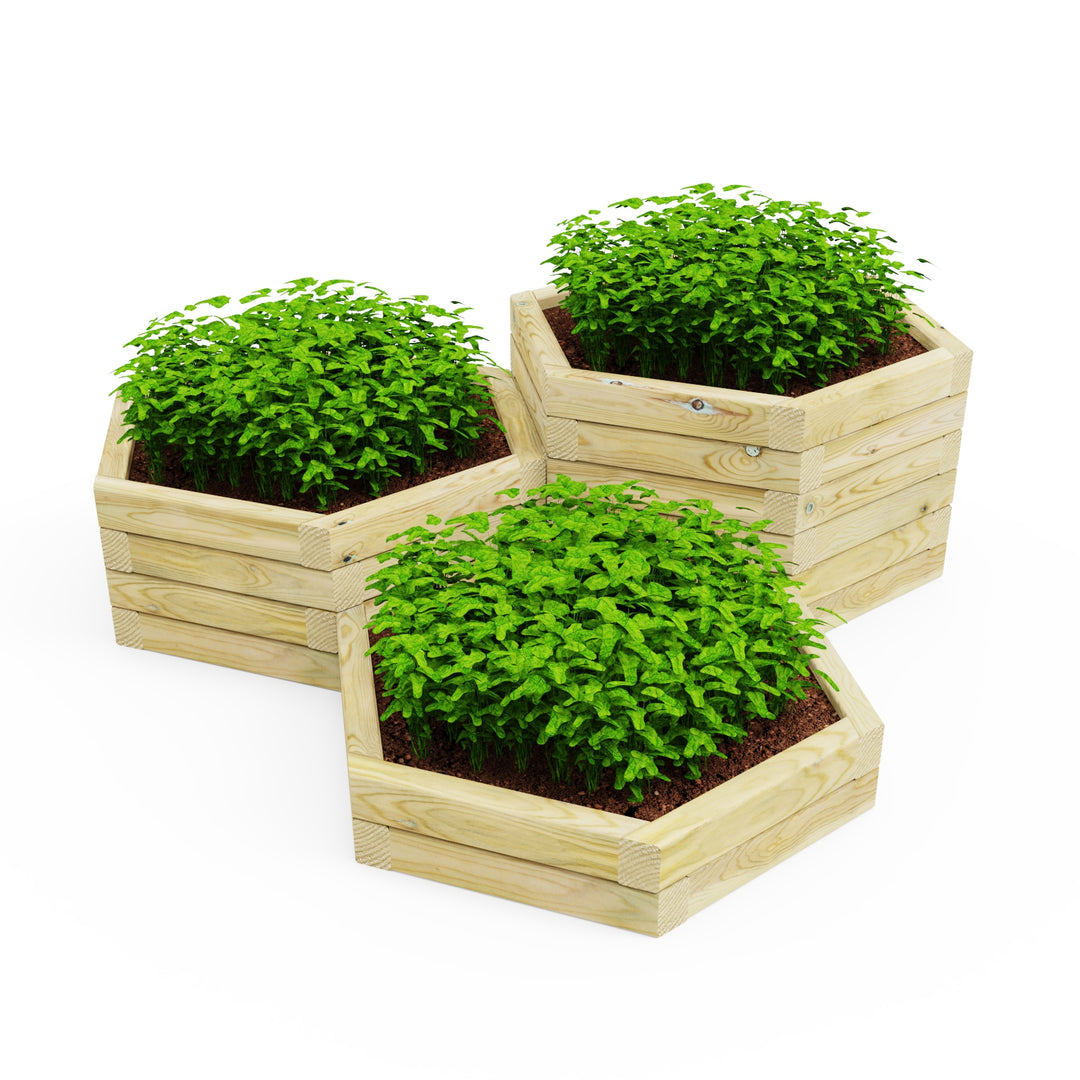 hexagonal plant pots outdoor OG Hexagonal Garden Planter
