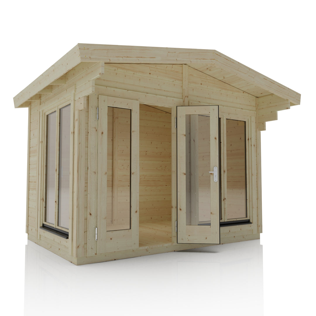 Alpholz Cabin with Full glass double door 2x double windows