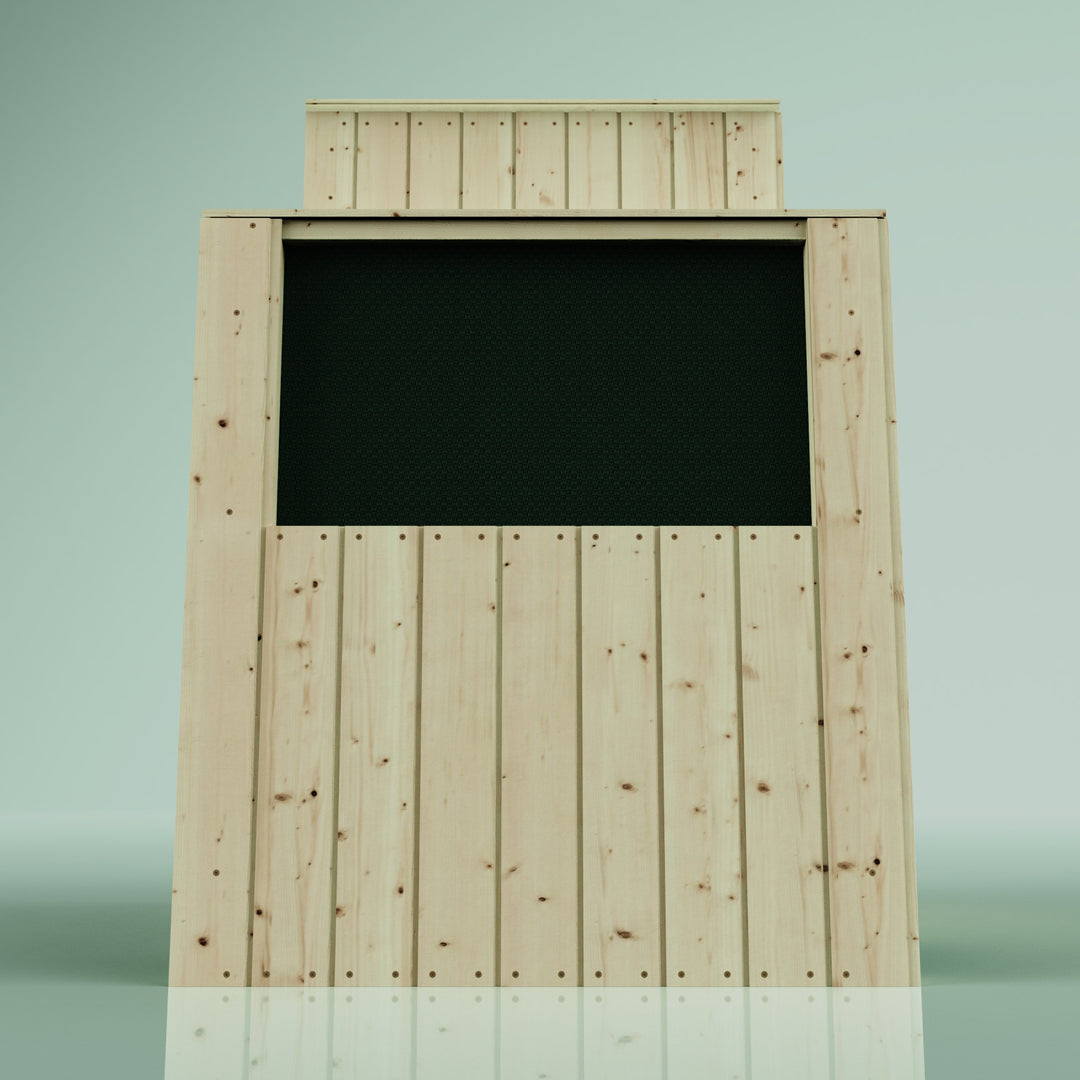 PolarPlay Kids Scandinavian Style Wooden Playhouse Freyja