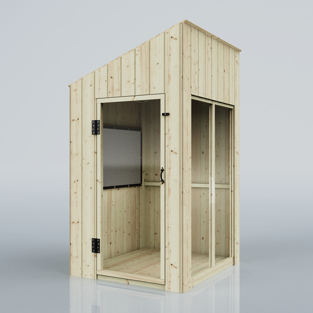 PolarPlay Kids Scandinavian Style Wooden Playhouse Feliks