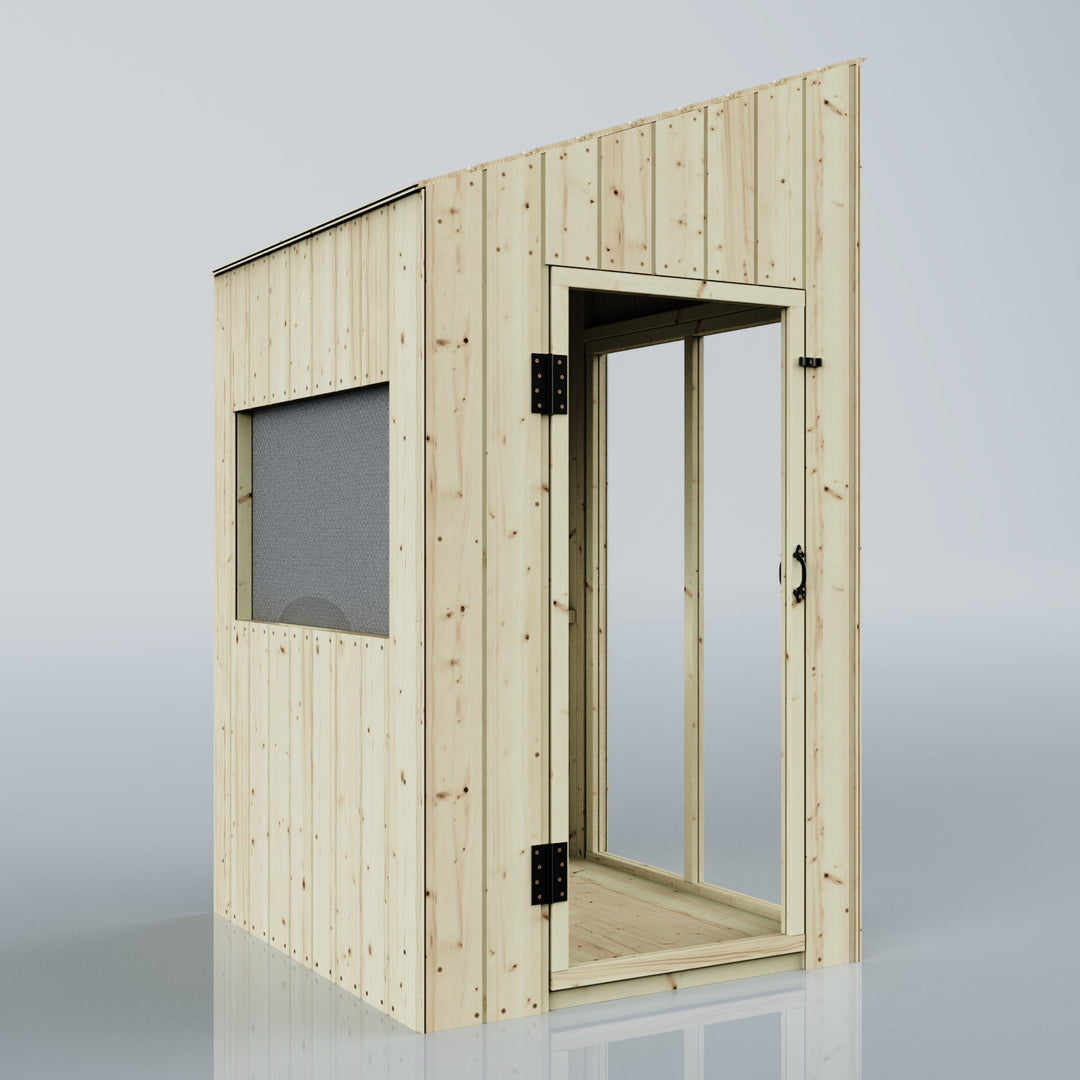 PolarPlay Kids Scandinavian Style Wooden Playhouse Feliks