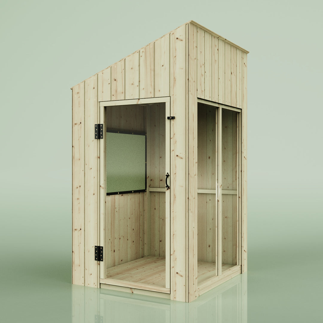 PolarPlay Kids Scandinavian Style Wooden Playhouse Feliks