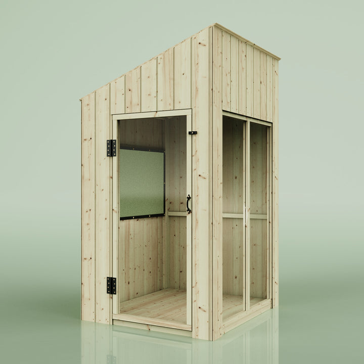 PolarPlay Kids Scandinavian Style Wooden Playhouse Feliks