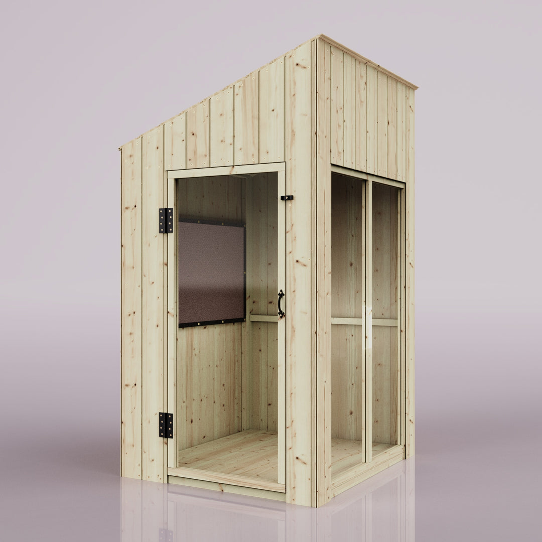 PolarPlay Kids Scandinavian Style Wooden Playhouse Feliks