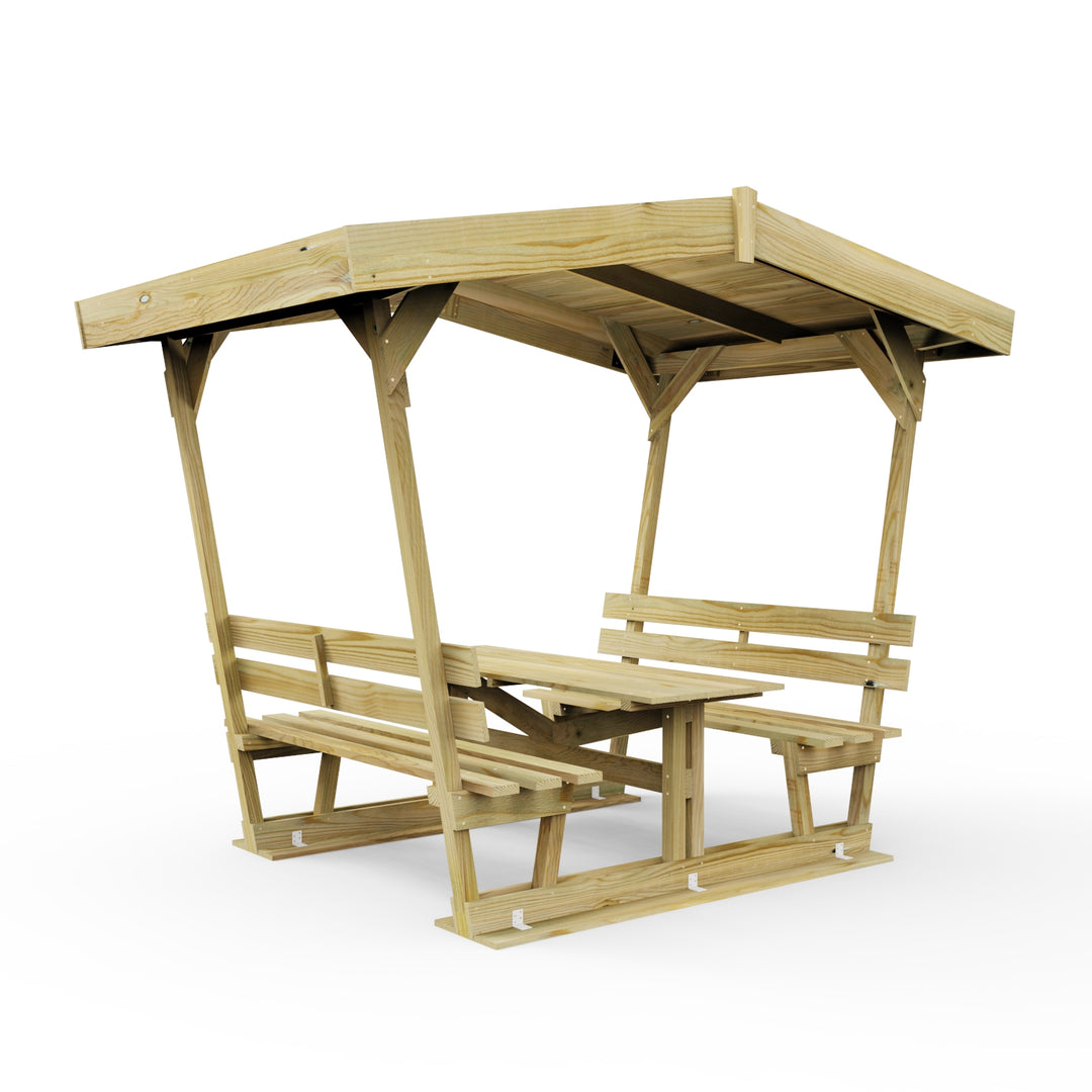 Weka Wooden Seating Gazebo with Table