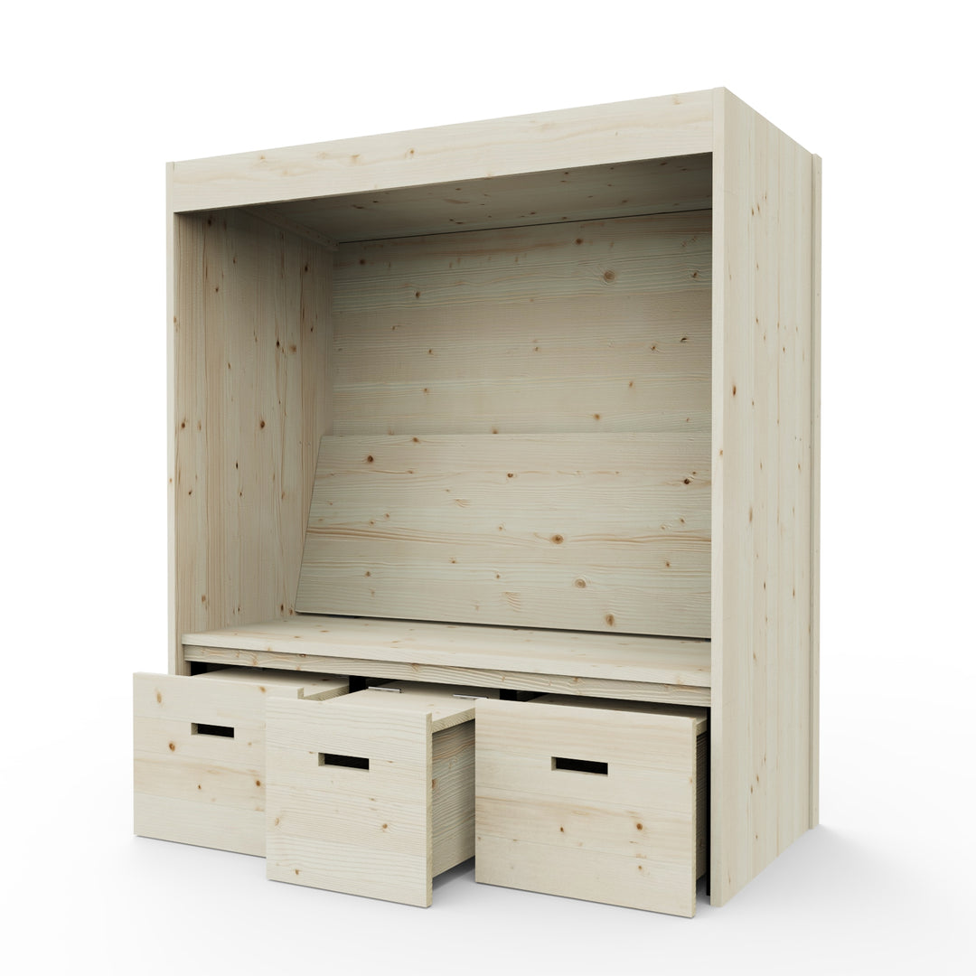 Weka Bolzano Modern Garden Seating Arbour with Storage
