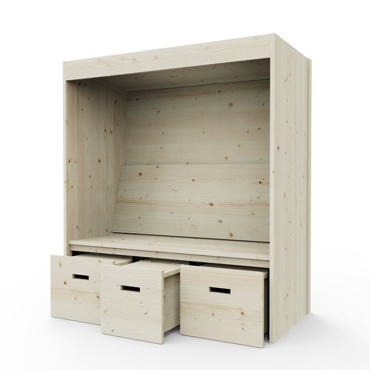 Weka Bolzano Modern Garden Seating Arbour with Storage