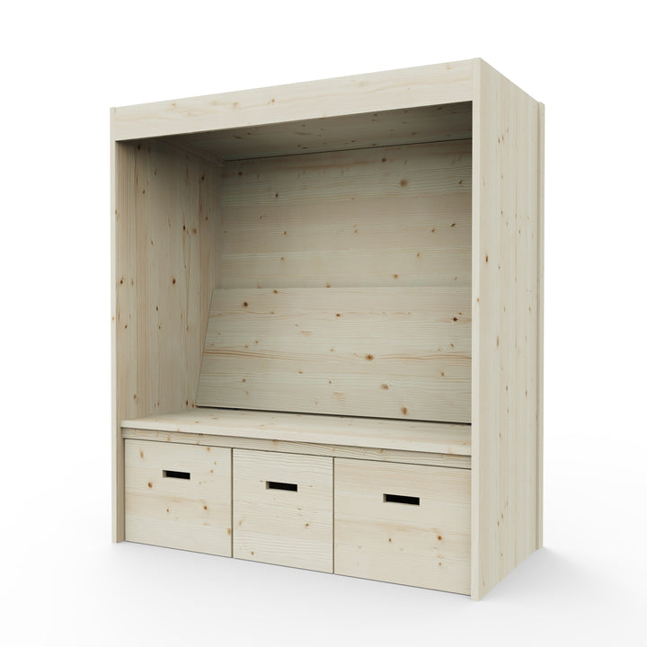 Weka Bolzano Modern Garden Seating Arbour with Storage