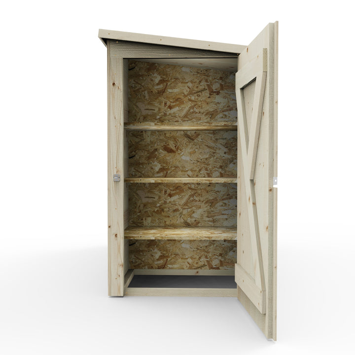 Weka Multifunction Shed with Separate Storage areas and Shelf System