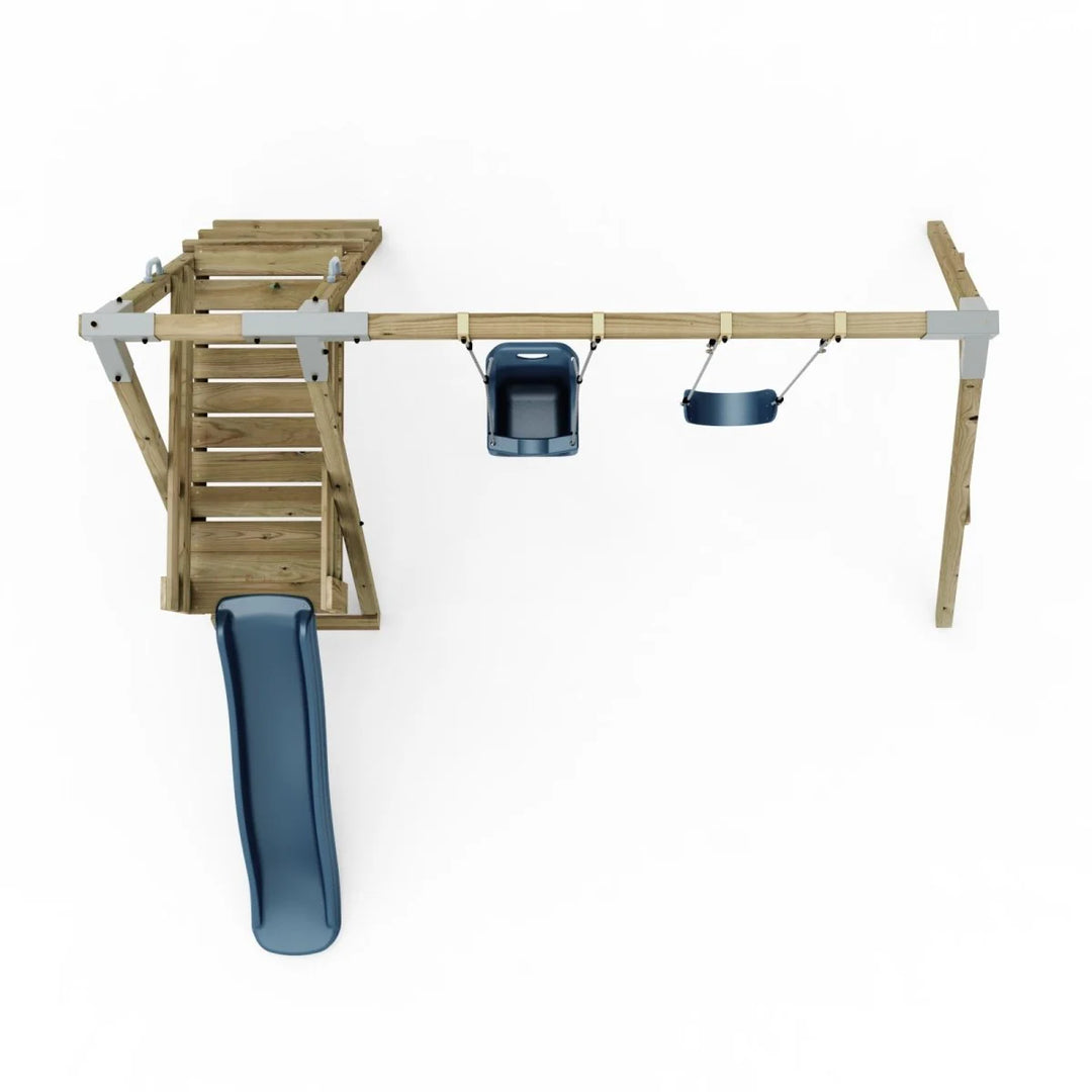 PolarPlay Premium Double Swing Set with Slide