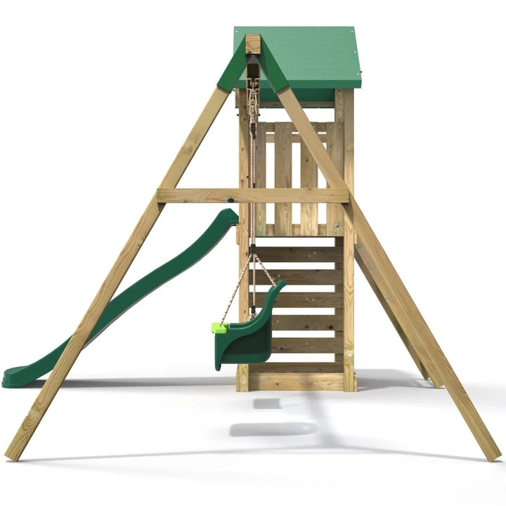 Rebo Adventure Climbing Frame and Swing Set with Slide - Rainier