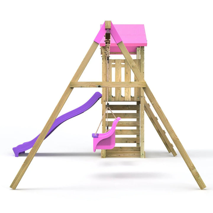 Rebo Adventure Climbing Frame and Swing Set with Slide - Rainier