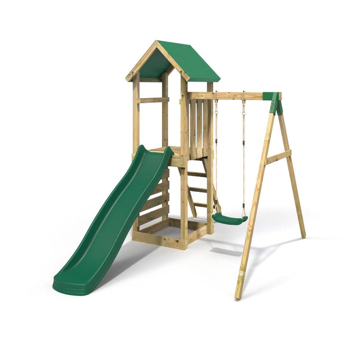 Rebo Adventure Climbing Frame and Swing Set with Slide - Rushmore