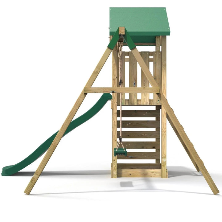 Rebo Adventure Climbing Frame and Swing Set with Slide - Rushmore
