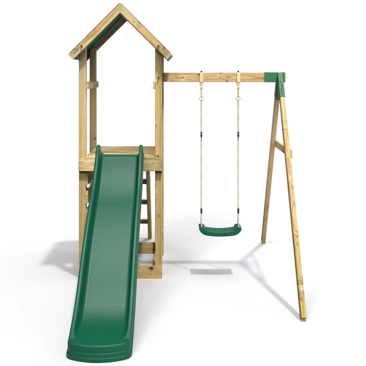 Rebo Adventure Climbing Frame and Swing Set with Slide - Rushmore