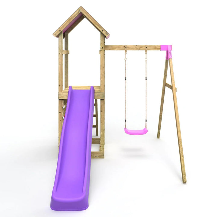 Rebo Adventure Climbing Frame and Swing Set with Slide - Rushmore
