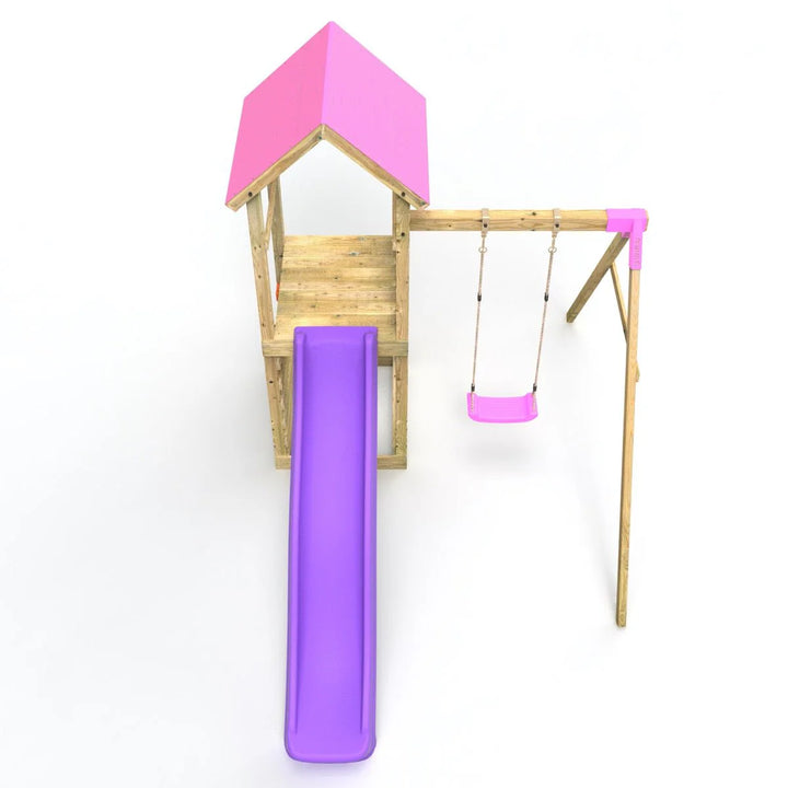 Rebo Adventure Climbing Frame and Swing Set with Slide - Rushmore