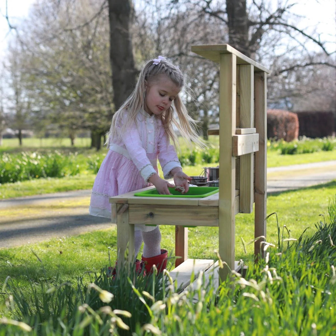 Rebo Muddy Mischief Children’s Outdoor Mud Kitchen - Chamomile