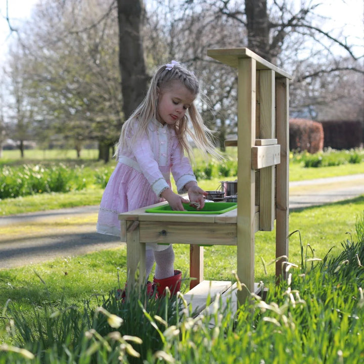 Rebo Muddy Mischief Children’s Outdoor Mud Kitchen - Chamomile