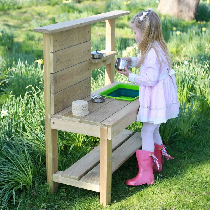 Rebo Muddy Mischief Children’s Outdoor Mud Kitchen - Chamomile