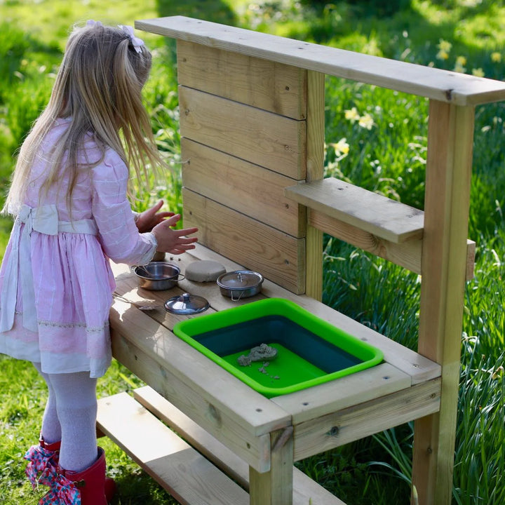 Rebo Muddy Mischief Children’s Outdoor Mud Kitchen - Chamomile
