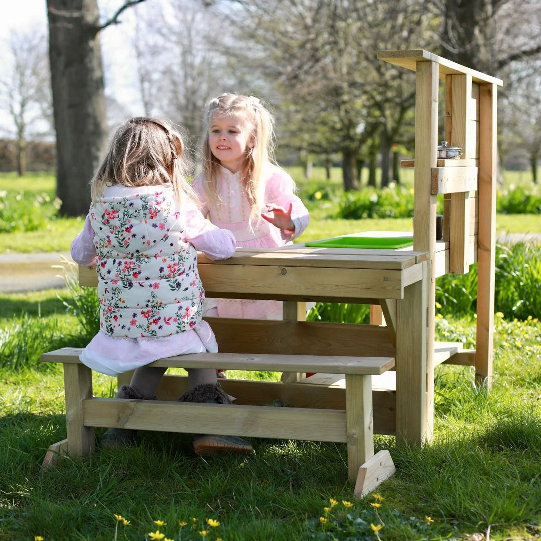 Rebo Muddy Mischief Children’s Outdoor Mud Kitchen - Peppermint
