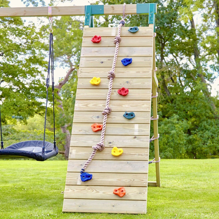 Rebo Climbing Frame Swing Set with Monkey Bars and Slide - Pyrennes