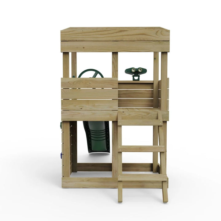 Rebo Lookout Tower Playhouse with Adventure Pack and Slide