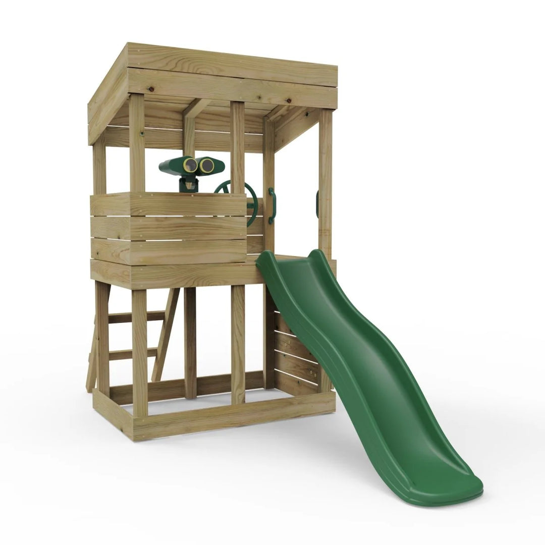 Rebo Lookout Tower Playhouse with Adventure Pack and Slide