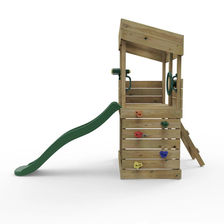 Rebo Lookout Tower Playhouse with Adventure Pack and Slide