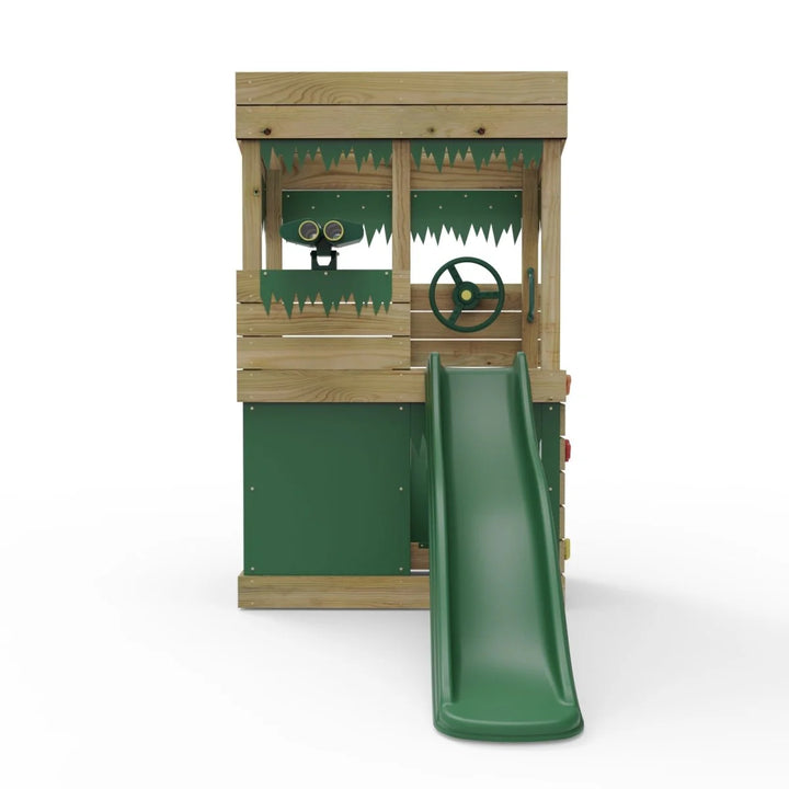 Rebo Lookout Tower Playhouse with Slide - Lookout with Den and Adventure