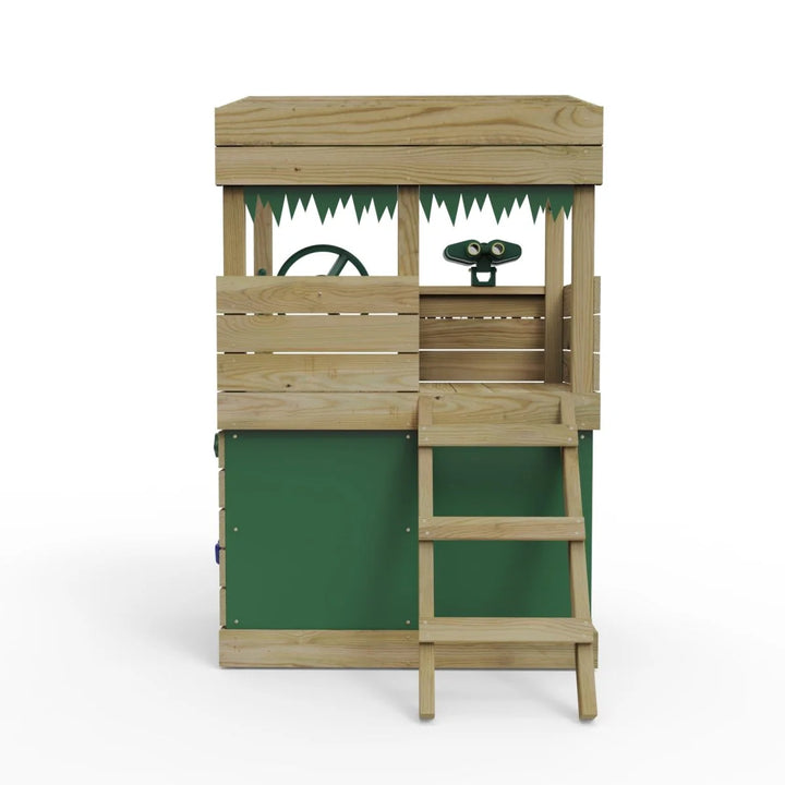Rebo Lookout Tower Playhouse with Slide - Lookout with Den and Adventure