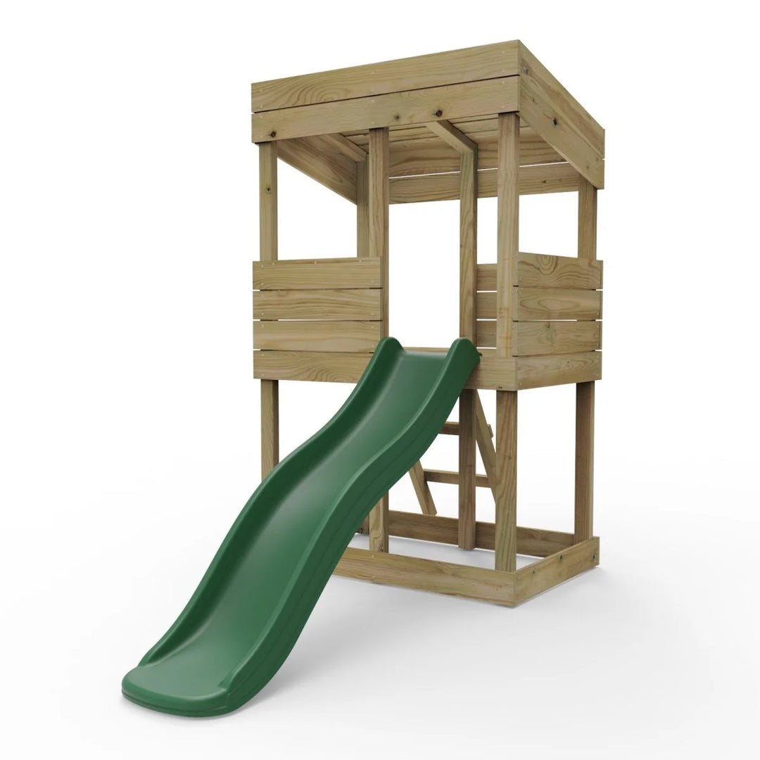 Rebo Lookout Tower Playhouse with Slide - Standard Lookout