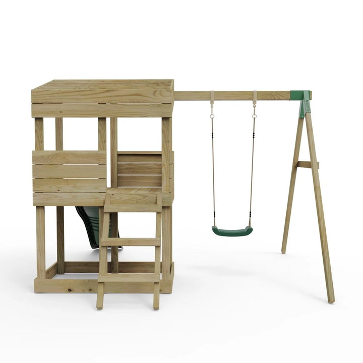 Rebo Lookout Tower Playhouse with Slide and Swing - Arches