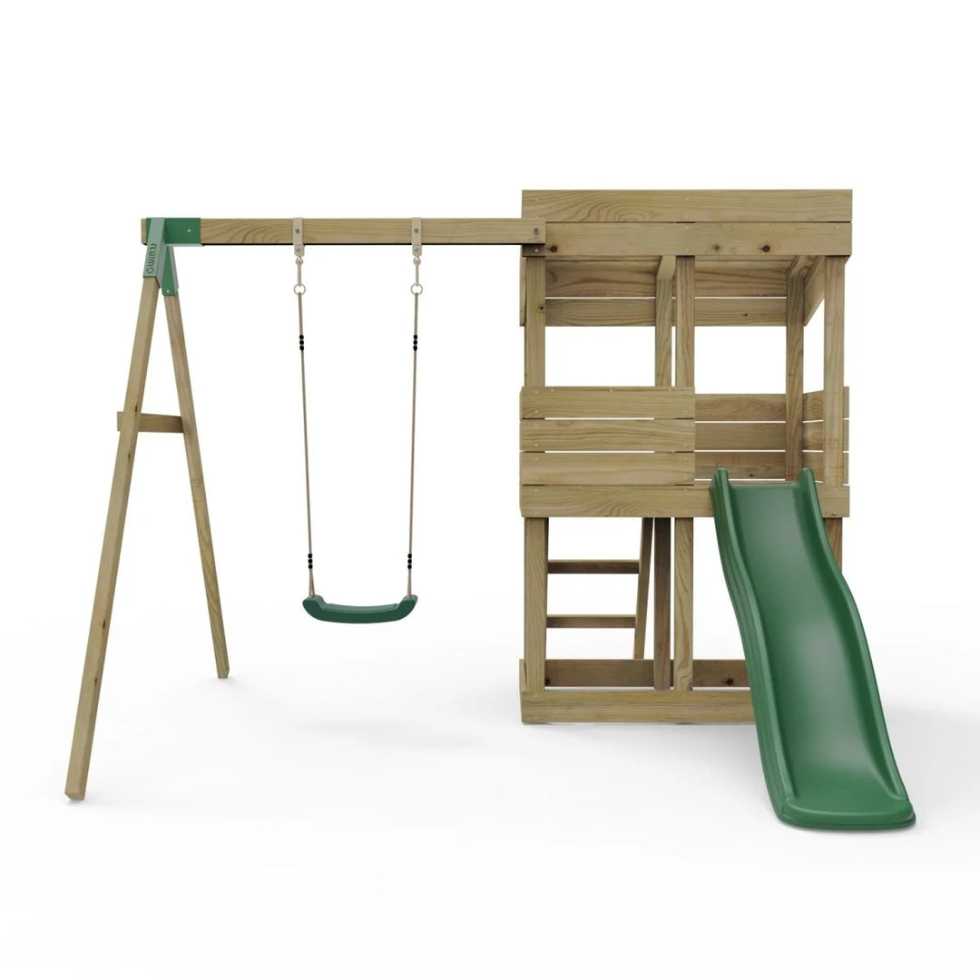 Rebo Lookout Tower Playhouse with Slide and Swing - Arches