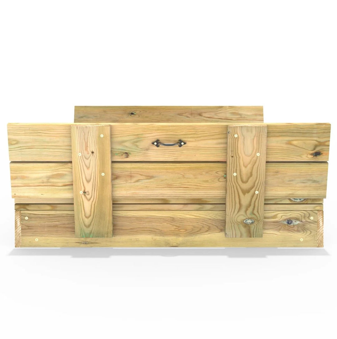 Rebo Sandpit with Folding Lid and Benches – 100cm x 100cm