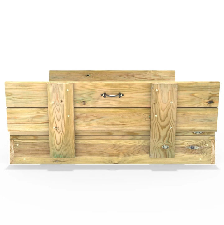 Rebo Sandpit with Folding Lid and Benches – 100cm x 100cm