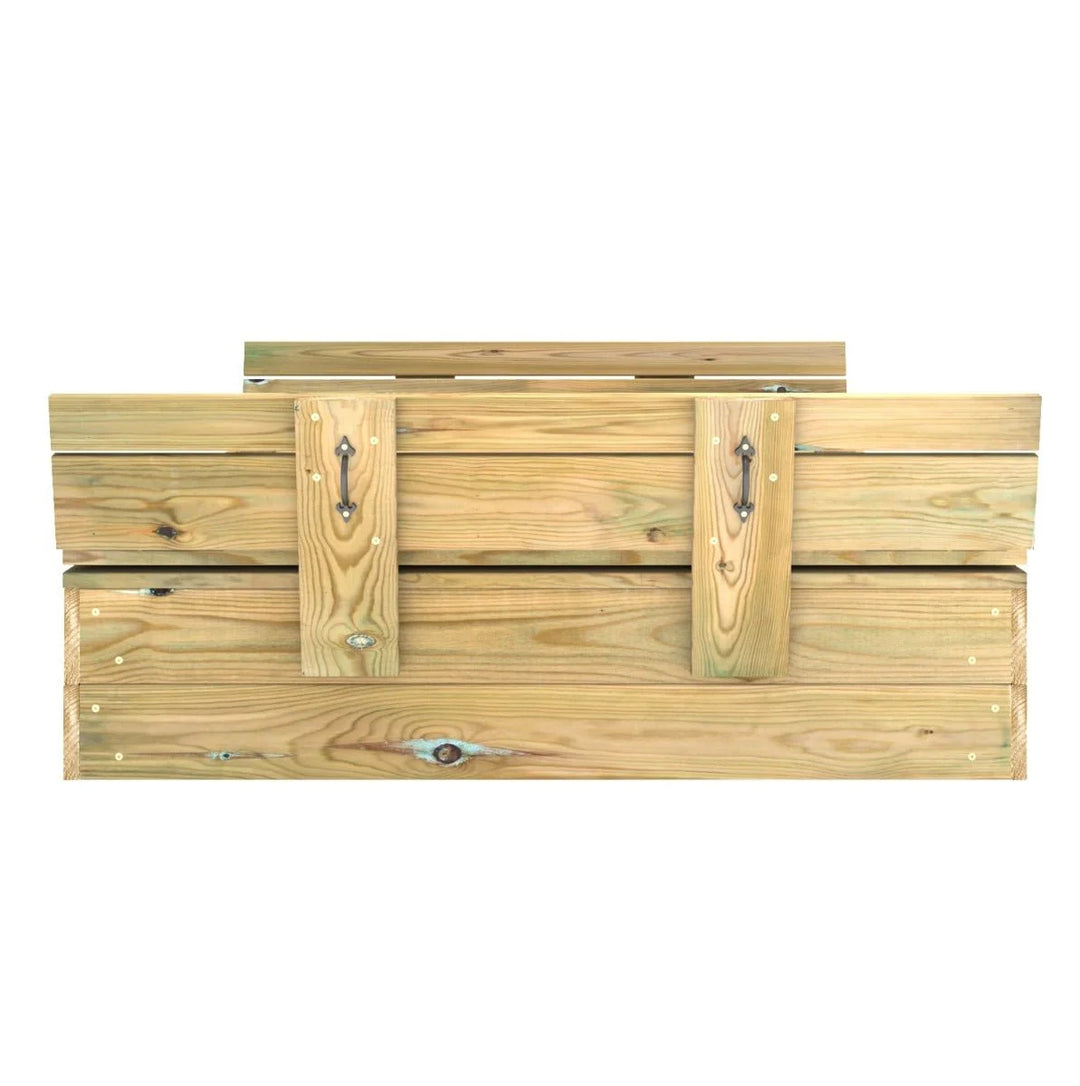 Rebo Sandpit with Folding Lid and Benches – 120cm x 120cm