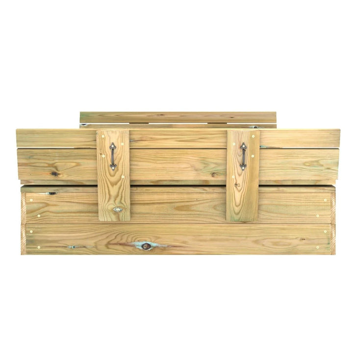 Rebo Sandpit with Folding Lid and Benches – 120cm x 120cm