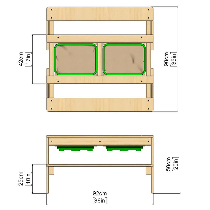Rebo Picnic Table Play Bench with Sandpit and Lid